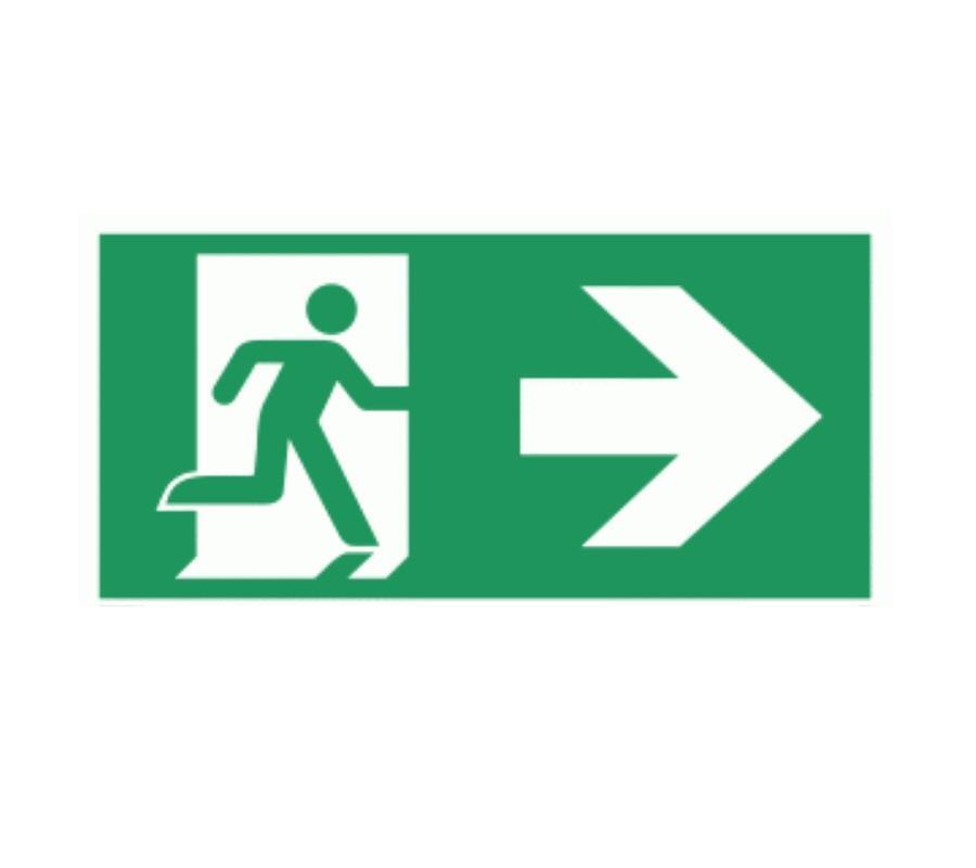 led emergency exit sign