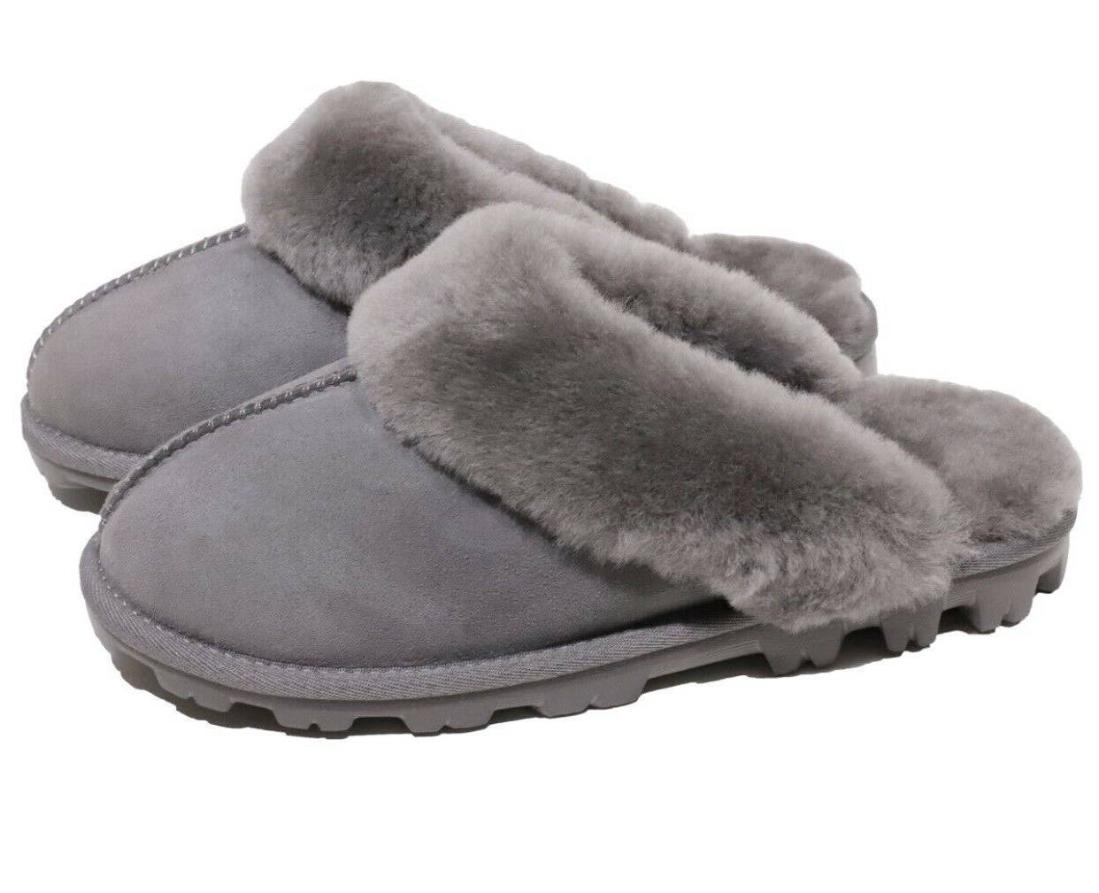 Kirkland Signature Women's Shearling Slipper, Grey - need1.com.au