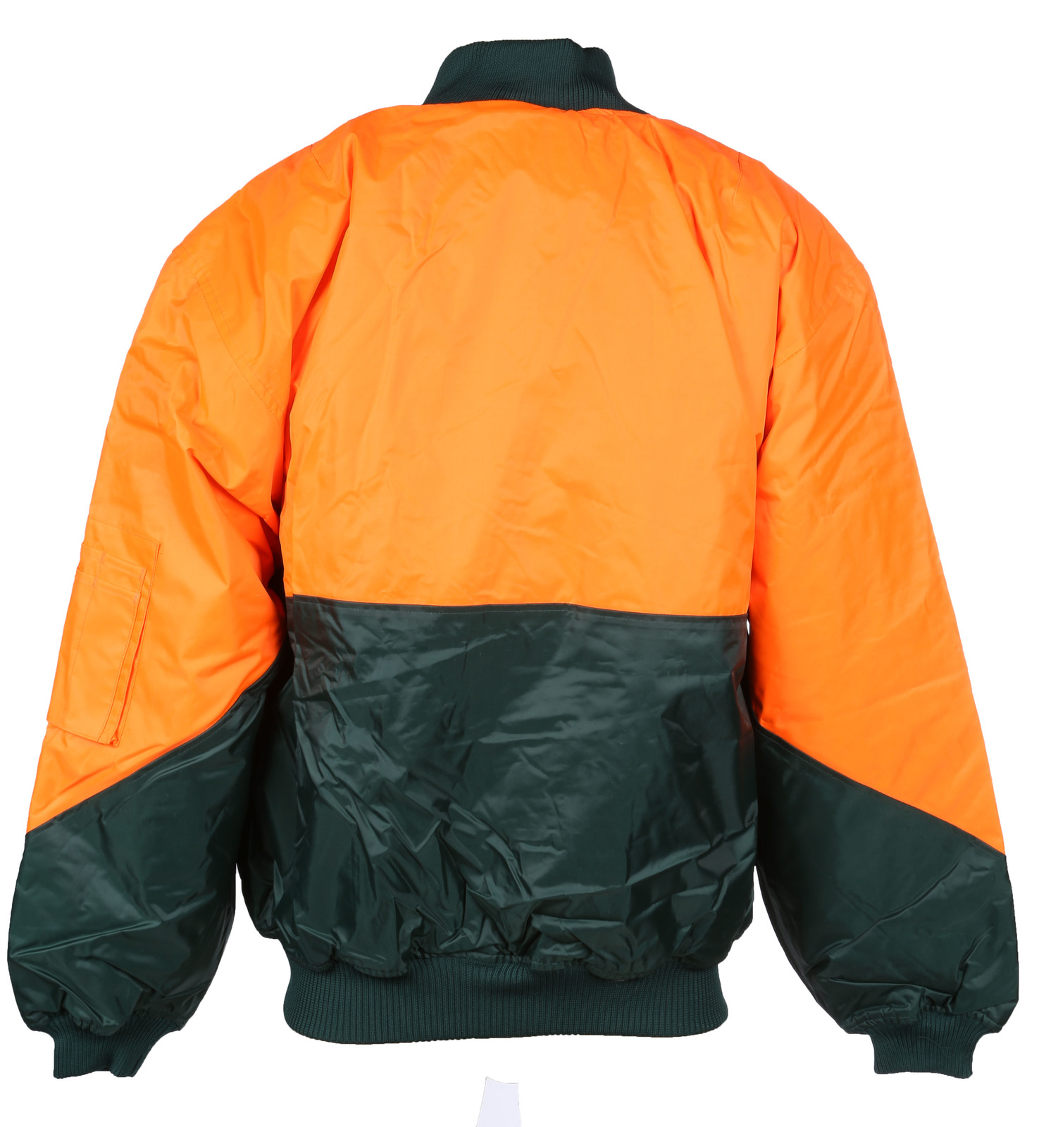OUTDOOR WORLD Flying Jacket with Elasticated Cuffs. Orange-Green Colour ...