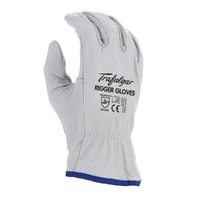 Cow Grain Leather Riggers Gloves