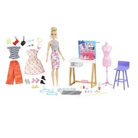 12" Barbie Fashion Designer Doll and Studio Playset