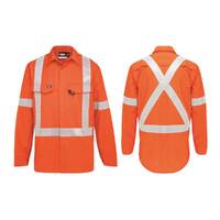 Hi-Vis Flame Resistant Button-Up Work Shirt