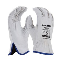 Cow Grain Leather Riggers Gloves