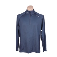 Men's Half Zip Tech Long Sleeves Polo Shirt