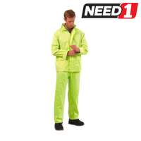 Hi-Vis Rainwear Set: Jacket & Pant