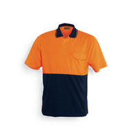 Hi-Vis Poly Safety Short Sleeve Polo Shirt