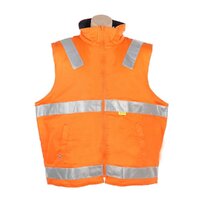 Men's Cotton Padded Vest with Reflective Tape