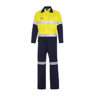 Men's Hi-Vis Heavyweight Work Drill Overall with Reflective Tape