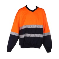 Men's Long Sleeves 2-Tone Jumper with Reflective Tape