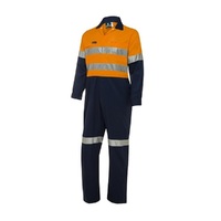 Men's Two-tone Hi-Vis Vented Coverall With Reflective Tape