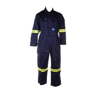 Men's Fire Retardant CSA Striped Coverall with Reflective Tape