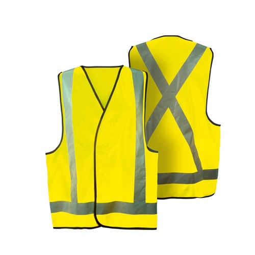 HI-VIS Day & Night Safety Vest with Reflective Tape