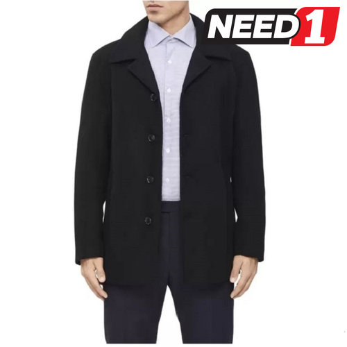 Men's Car Coat, Black