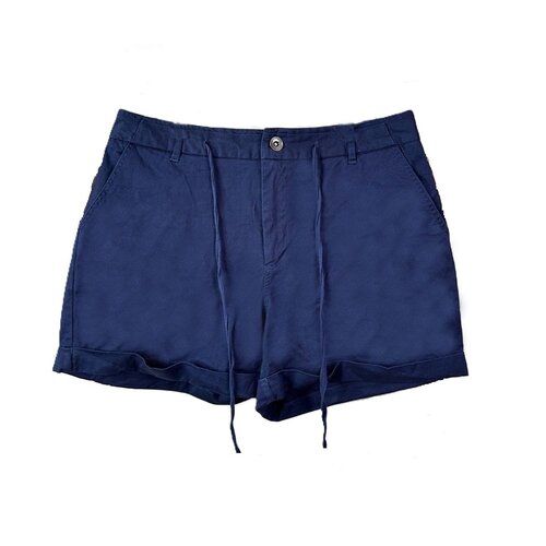 Women's Cuffed Shorts With Drawstring