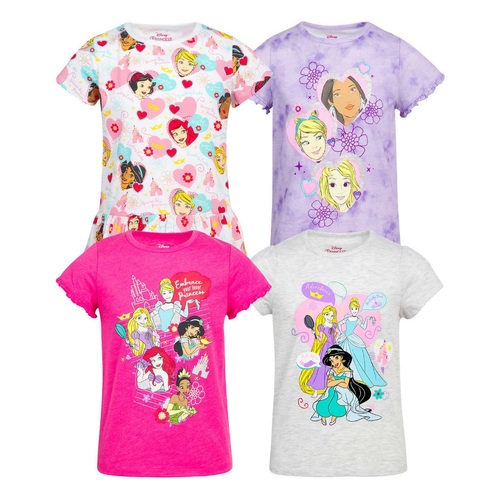 Girl's 4 Pack Tee, Princess