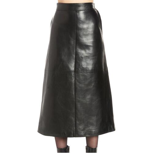 saint laurent leather skirt