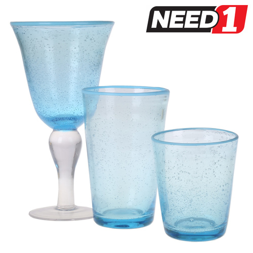 Blue Rim & Bubble Glasses