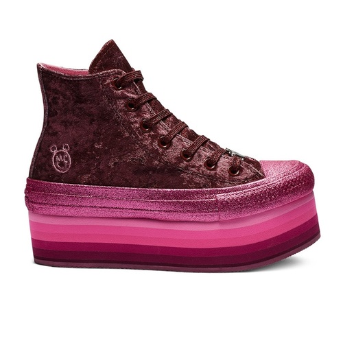 Women's Miley Cyrus X Chuck Taylor All Star High Top Velvet Shoes