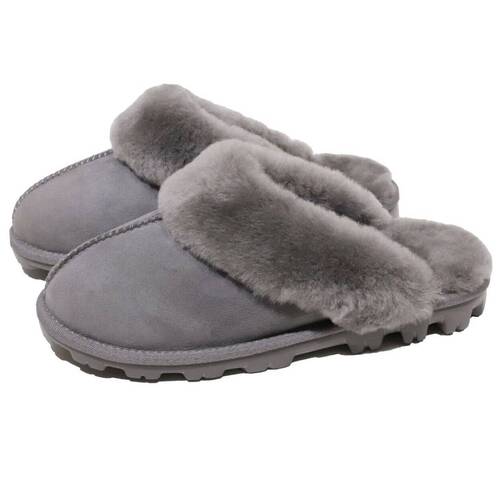 Women's Shearling Slipper, Grey