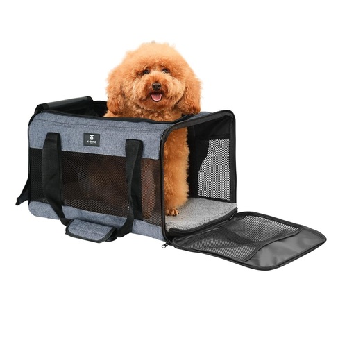 Airline Approved Soft Sided Pet Travel Bag for Small Medium Cats & Dogs