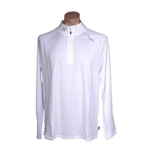 Men's Half Zip Tech Long Sleeves Polo Shirt