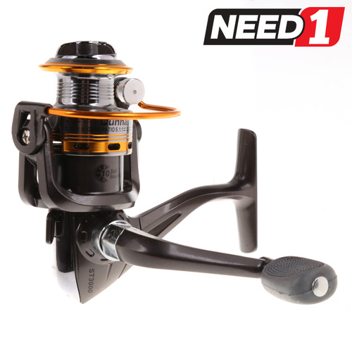 Spinning Fishing Reel - 10 Ball Bearings - 5.1:1 Gear Ratio - Titan Graphite Construction