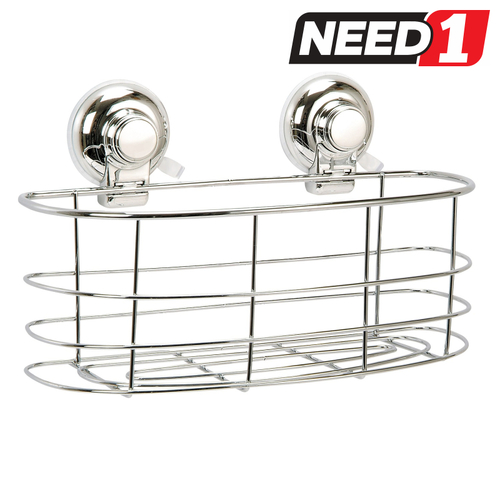 Classic Chrome Suction Oval Basket