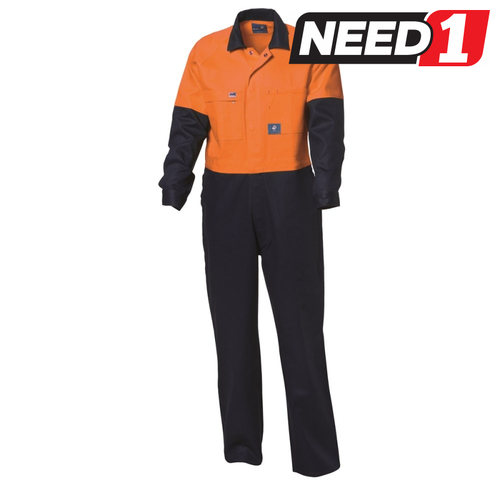 Men's Hi-Vis Heavyweight Work Drill Overall