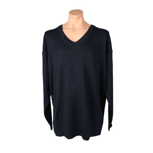 Men's Classic Knitted V-Neck Jumper