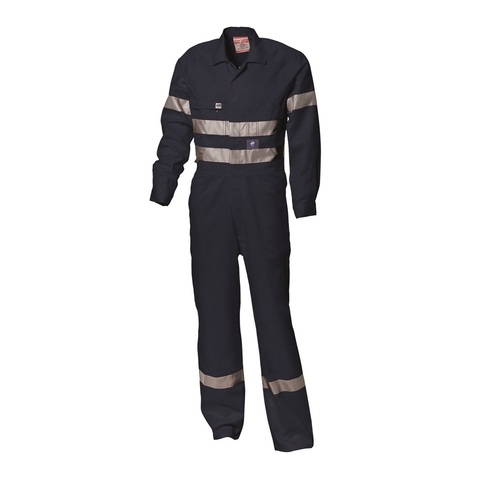 Men's Hi-Vis Drill Coverall with Reflective Tape