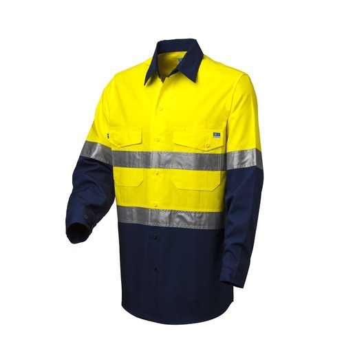 Men's Koolflow Hi-Vis Button-Up Shirt with Reflective Tape