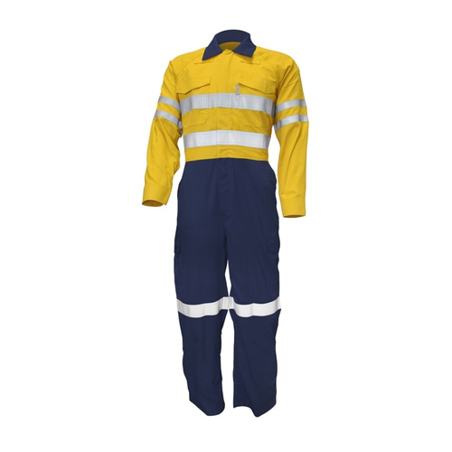 Men's Two-tone Hi-Vis Vented Coverall With Reflective Tape