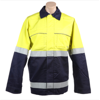 WORKWEAR Cotton Front Mid Weight Jacket - Yellow/Navy main image